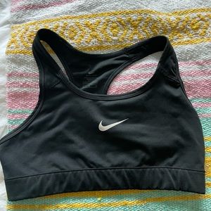 Black Nike sports bra